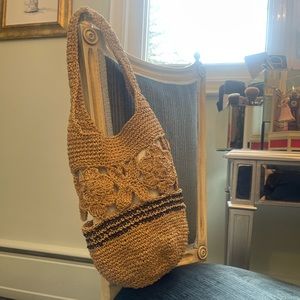 Zara beige shoulder bucket bag